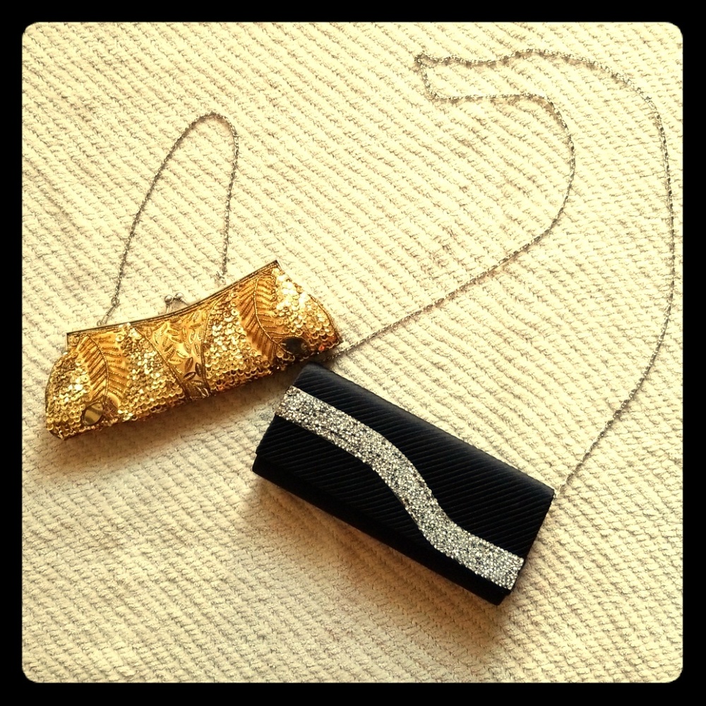 BOGO Gold & silver clutches